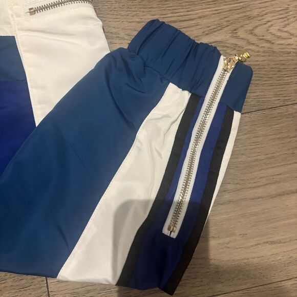P.E Nation Blue and White Track Pants - Picture 10 of 12